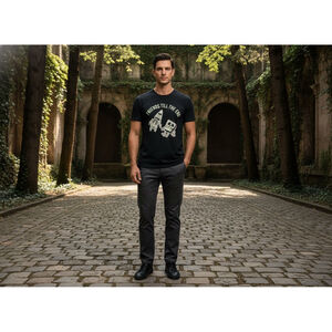 Men Nickelodeon S Spongebob Squarepants Black Short Sleeve Tee